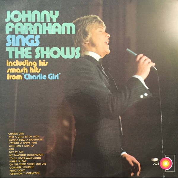 Đĩa than Vinyl Johnny Farnham – Johnny Farnham Sings The Shows - 1 LP